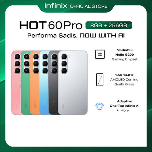 INFINIX HOT 60 Pro (Ram 8+8=16GB) 256GB | MK03260