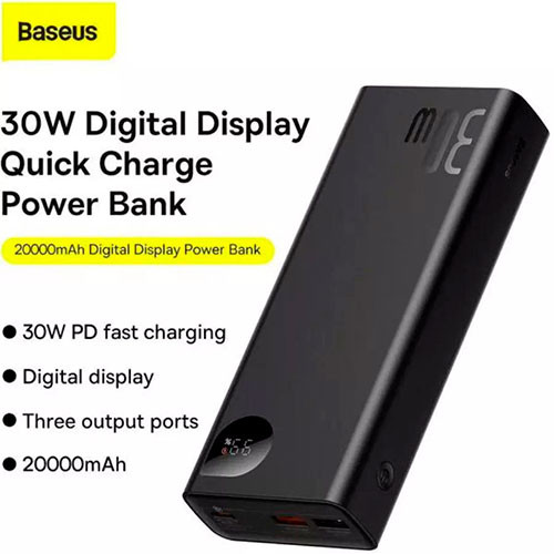 BASEUS Adaman2 Digital Display Fast 30W (10,000mAh) Black | MK03265