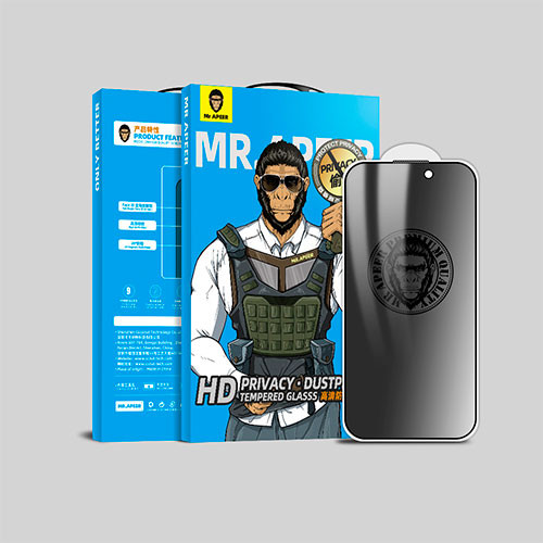 Стекло для iPhone 17 Pro / 17 Pro Max Антишпион AntiPeep Black | MK03334