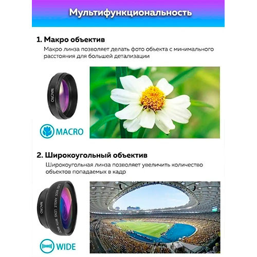 Комплект линз для iPhone и Samsung | MK03368