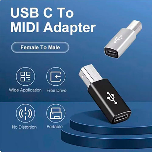 Переходник для принтера TYPE-C разъем - штекер USB В | MK03456