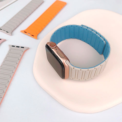 Ремешок для Apple Watch 42/44/45/46/49 mm с двойной магнитной пряжкой | MK03466