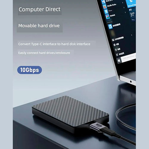 Адаптер Micro-B на Type-C женский USB 3.2 10Гб/с | MK03514