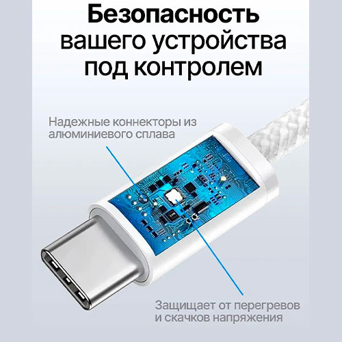 Кабель Type-C 60W для быстрой зарядки iPhone 17 Pro 17 Pro Max | MK03543