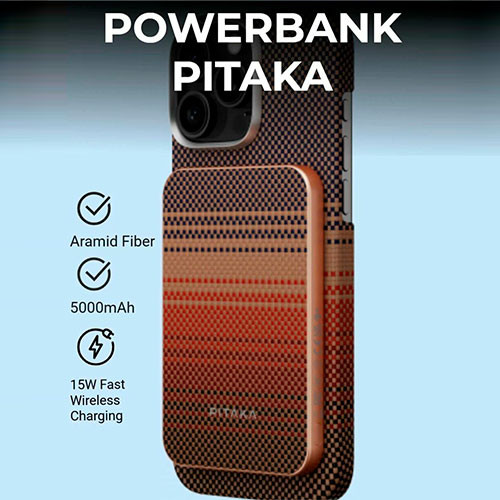 PITAKA Magnetic Power Bank 5000mAh Sunset | MK03558