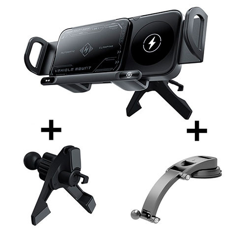 Авто держатель с беспроводной зарядкой | MK03597