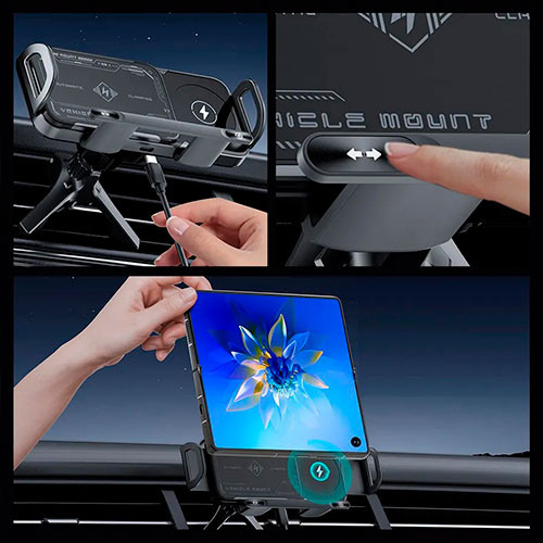 Авто держатель с беспроводной зарядкой | MK03597