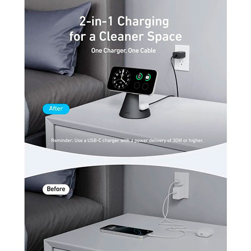 Anker MagGo Wireless Charger 2-in-1 Dock 15W | MK03671