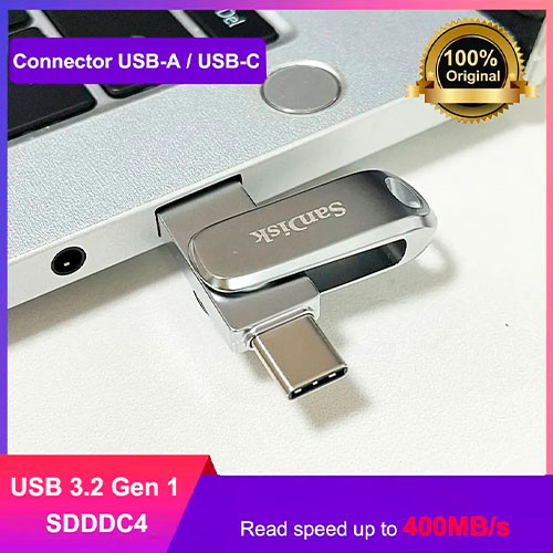 SanDisk Flash Drive (Dual USB and Type-C) 3.2 (128GB) | MK03952