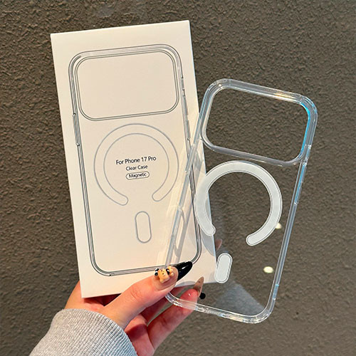 Чехол на iPhone 17 Pro MagSafe прозрачный с магнитом | MK03958
