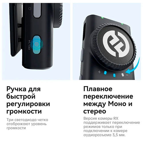 Микрофон петличный Lark M2 DUO беспроводной для Android и IPhone 2шт | MK04001