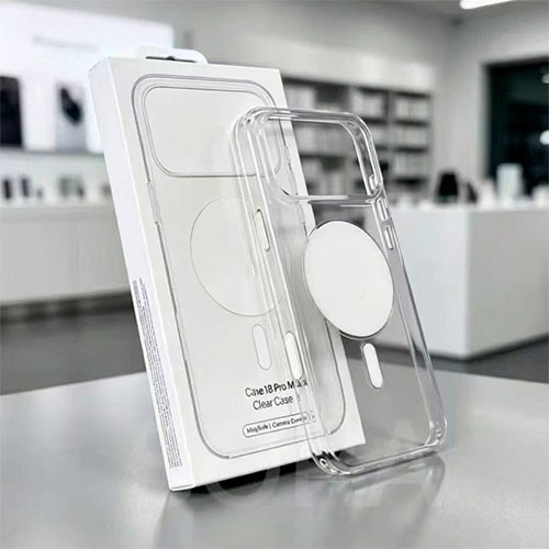 Чехол на iPhone 18 Pro MagSafe прозрачный с магнитом | MK04122