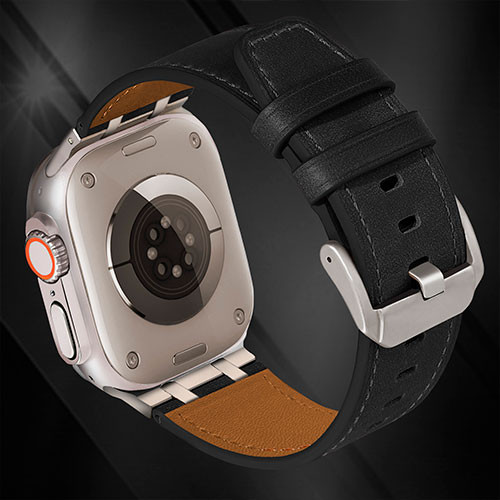 Ремешок для Apple Watch 42mm 44mm 45mm 46mm 49mm кожаный | MK04153
